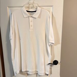 Croft & Barrow White Polo Shirt Classic Cotton Blend